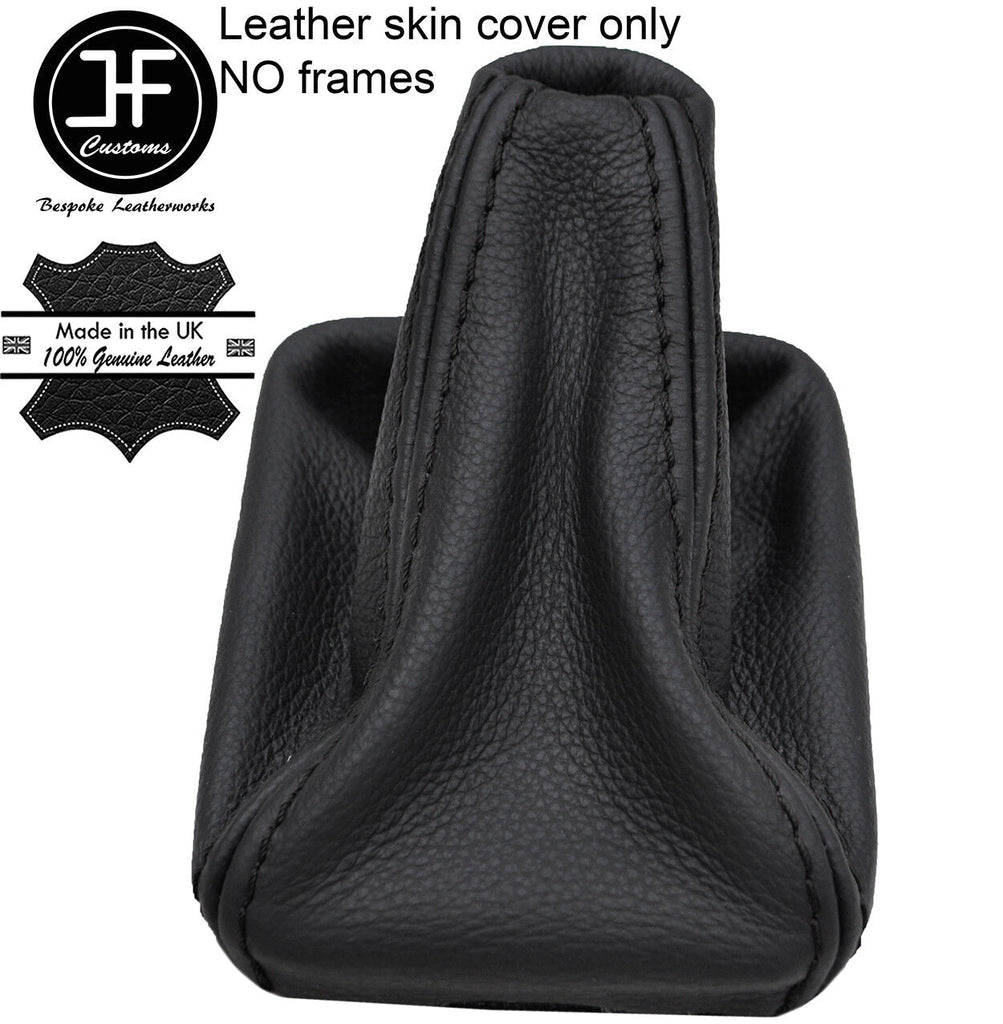 BLACK STITCH TOP GRAIN LEATHER MANUAL GEAR GAITER FITS MERCEDES SLK R170 96-04