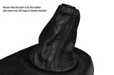 BLACK STITCH LEATHER MANUAL GEAR GAITER FITS MITSUBISHI LANCER 2004-2007