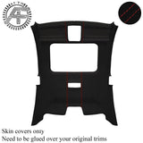 RED STITCH LUXE SUEDE SUNROOF HEADLINER COVER FOR BMW 4 SERIES F32 COUPE