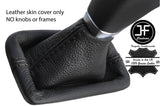 BLACK STITCH LEATHER AUTO AUTOMATIC GEAR GAITER FITS HYUNDAI SANTA FE 2013-2018
