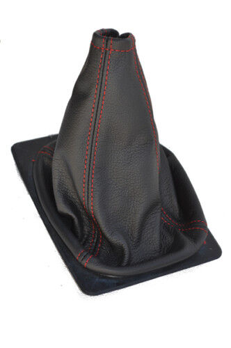 FITS PORSCHE 924 944 968 LEATHER GEAR GAITER red stitch CUSTOM NEW MADE IN UK