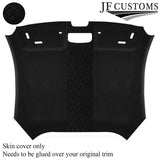 DSG2 BLACK DIAMOND STITCH LUXE SUEDE HEADLINER COVER FITS AUDI TT MK3 15-19