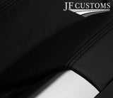 BLACK STITCH LEATHER 2X FRONT DOOR INSERT + ARMREST FOR SUZUKI VITARA LY 15-20