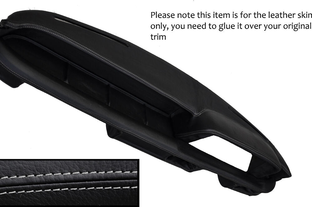 GREY STITCHING DASH DASHBOARD LEATHER SKIN COVER FITS BMW 2002 E10 TI TII