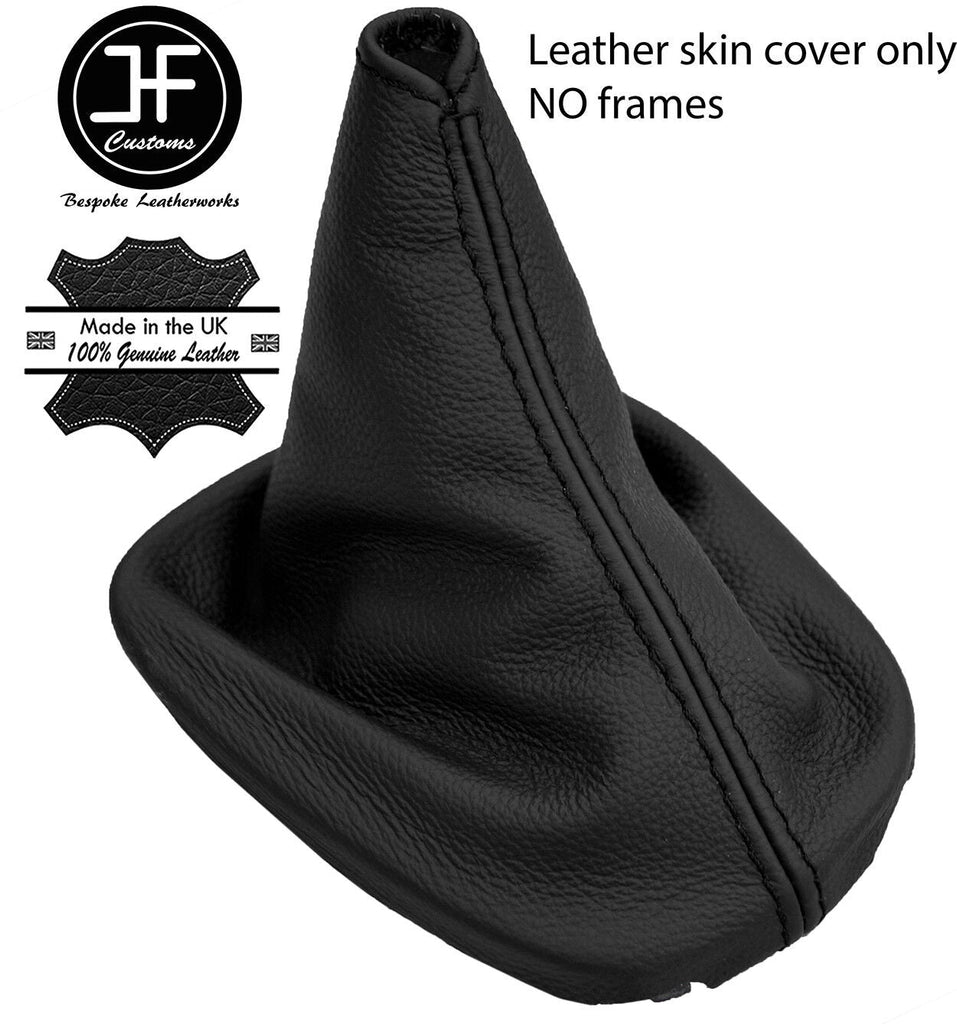 BLACK TOP GRAIN REAL LEATHER GEAR GAITER FOR TOYOTA AYGO CITROEN C1 PEUGEOT 107