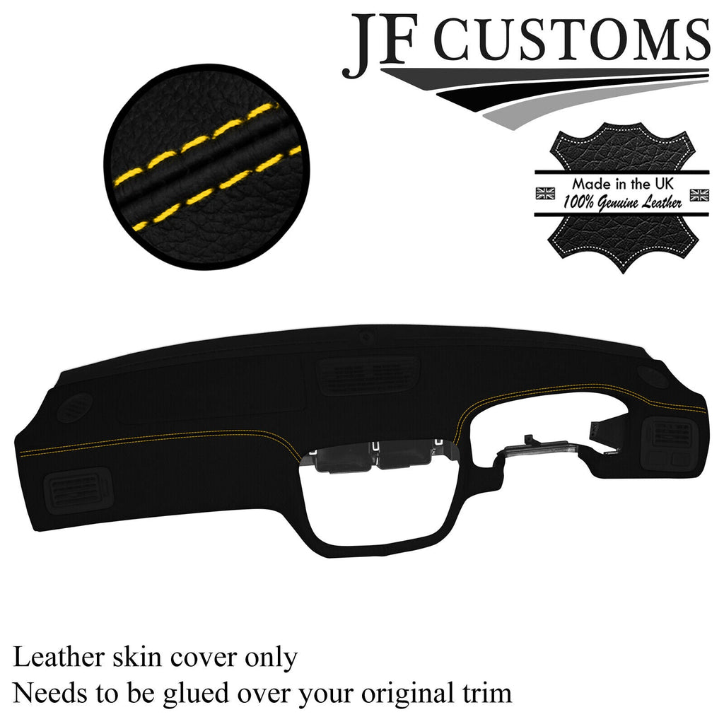 YELLOW STITCH ITALIAN LEATHER DASHBOARD COVER FOR HONDA CIVIC MK6 EK4 EK9 96-00
