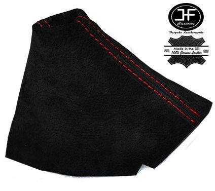 RED STITCH SUEDE MANUAL GEAR GAITER FOR LAND ROVER DISCOVERY MK1 MK2 95-04