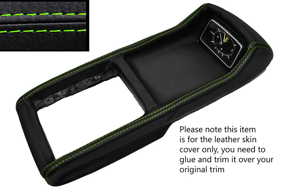 GREEN STITCH SHORT TYPE CONSOLE GEAR SURROUND SKIN COVER FITS FORD CAPRI MK3