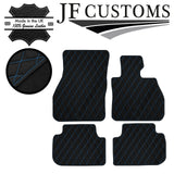 L BLUE DIAMOND STITCH VINYL 4X TAILORED FLOOR MAT CARPETS FOR BMW F40 19-21
