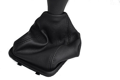 FITS MERCEDES A CLASS W169 MK2 LEATHER GEAR GAITER BLACK ST CUSTOM NEW