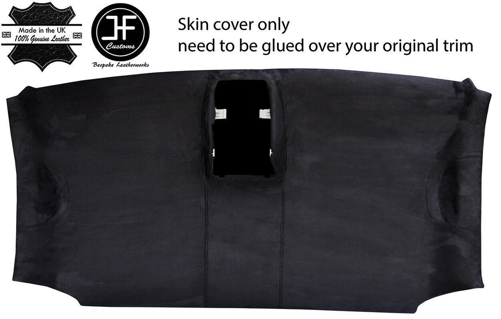 BLACK STITCH ROOF HEADLINING LUXE SUEDE COVER FITS VW T6 CARAVELLE CAMPER JF1
