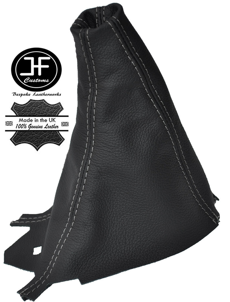 GREY STITCH MANUAL LEATHER GEAR GAITER FITS LAND ROVER DISCOVERY 3 LR3 04-09