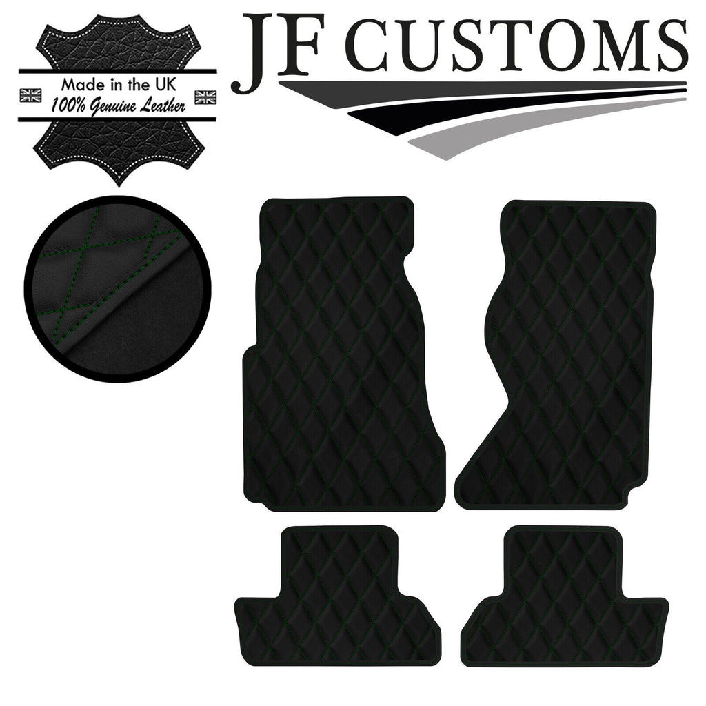D GREEN DIAMOND STITCH VINYL 4X TAILORED FLOOR MAT CARPETS FOR MAZDA RX7 91-02