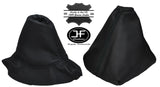 BLACK STITCH LEATHER MANUAL GEAR HANDBRAKE GAITER FITS PEUGEOT 407 2004-2010