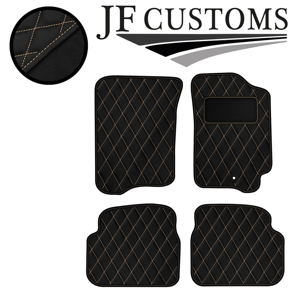 CREAM DIAMOND VINYL 4X TAILORED FLOOR CARPET FOR SUBARU IMPREZA 93-00 JF1
