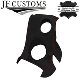 RED STITCH LEATHER 2X SPEAKER VENT DASH SILL COVERS FOR LOTUS ELISE S2 01-06