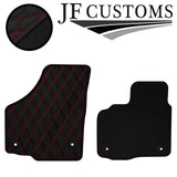 RED DIAMOND VINYL 4XTAILORED FLOOR CARPET FOR GOLF MK6 CONVERTIBLE 09-14 JF1