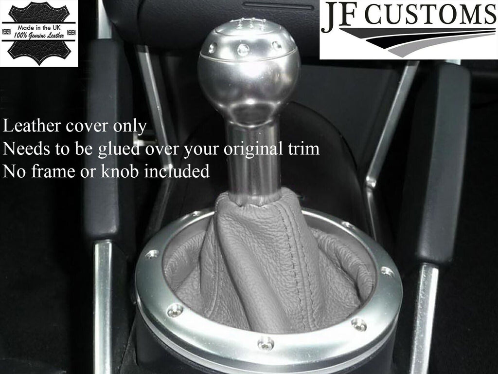GREY LEATHER FOR AUDI TT MK1 COUPE ROADSTER 98-06 GEAR GAITER SHIFT BOOT COVER