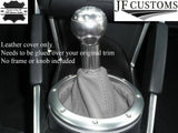 GREY LEATHER FOR AUDI TT MK1 COUPE ROADSTER 98-06 GEAR GAITER SHIFT BOOT COVER