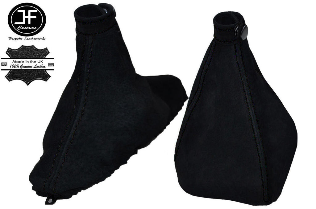 BLACK STITCHING REAL SUEDE GEAR & HANDBRAKE GAITER FITS ALFA ROMEO SPIDER 06-10