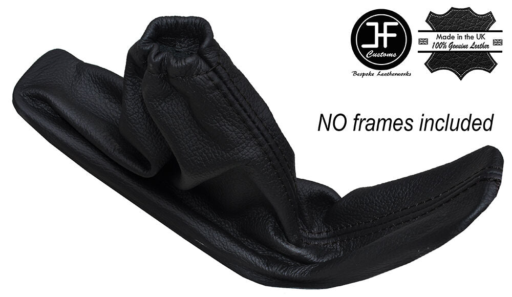 BLACK STITCHING LEATHER HANDBRAKE GAITER FITS SKODA OCTAVIA MK3 2013-2016