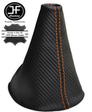 ORANGE STITCH CARBON FIBER VINYL GEAR GAITER FITS VW T5 TRANSPORTER 2003-2011