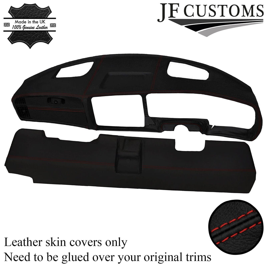 D RED STITCH DASH DASHBOARD KIT LEATHER COVERS FOR FITS SAAB 900 CLASSIC