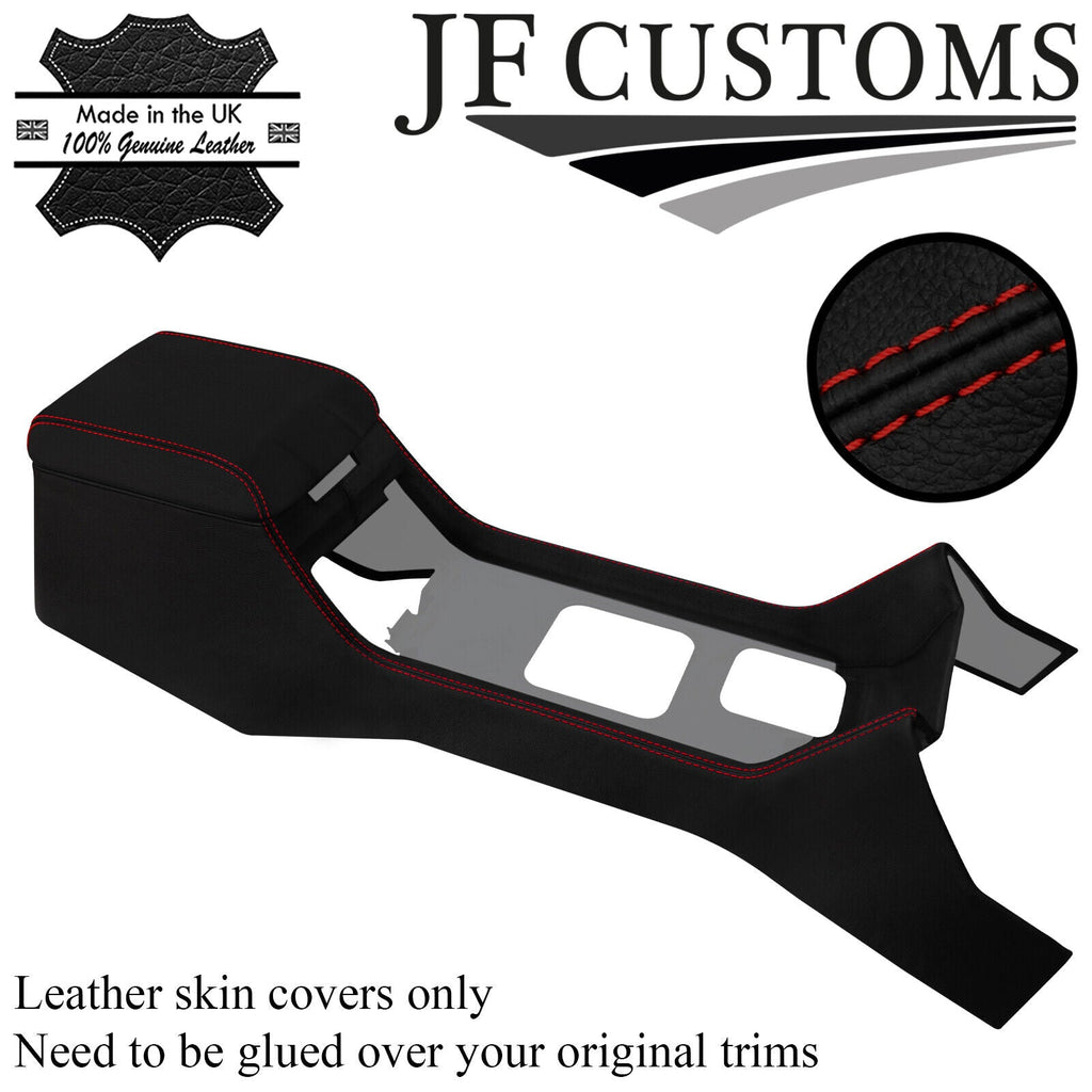 D RED STITCH CENTRE CONSOLE+ARMREST COVER FOR LAND ROVER DISCOVERY MK1 94-98