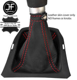 RED STITCH TOP GRAIN MANUAL LEATHER GEAR GAITER FITS SUZUKI VITARA MK4 15-18