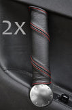 FITS AUDI TT MK1 98-06 2X DOOR HANDLE COVERS LTHR RED ST CUSTOM NEW MADE IN UK