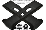BLACK STITCH 2X UPPER B PILLAR LEATHER COVERS FITS SUBARU IMPREZA WRX STI 02-07