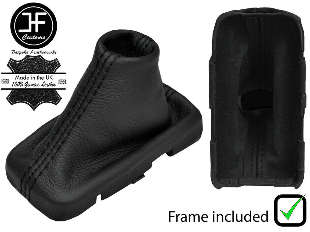 BLACK STITCH LEATHER AUTOMATIC GEAR+PLASTIC FRAME FOR SUBARU IMPREZA 15-16