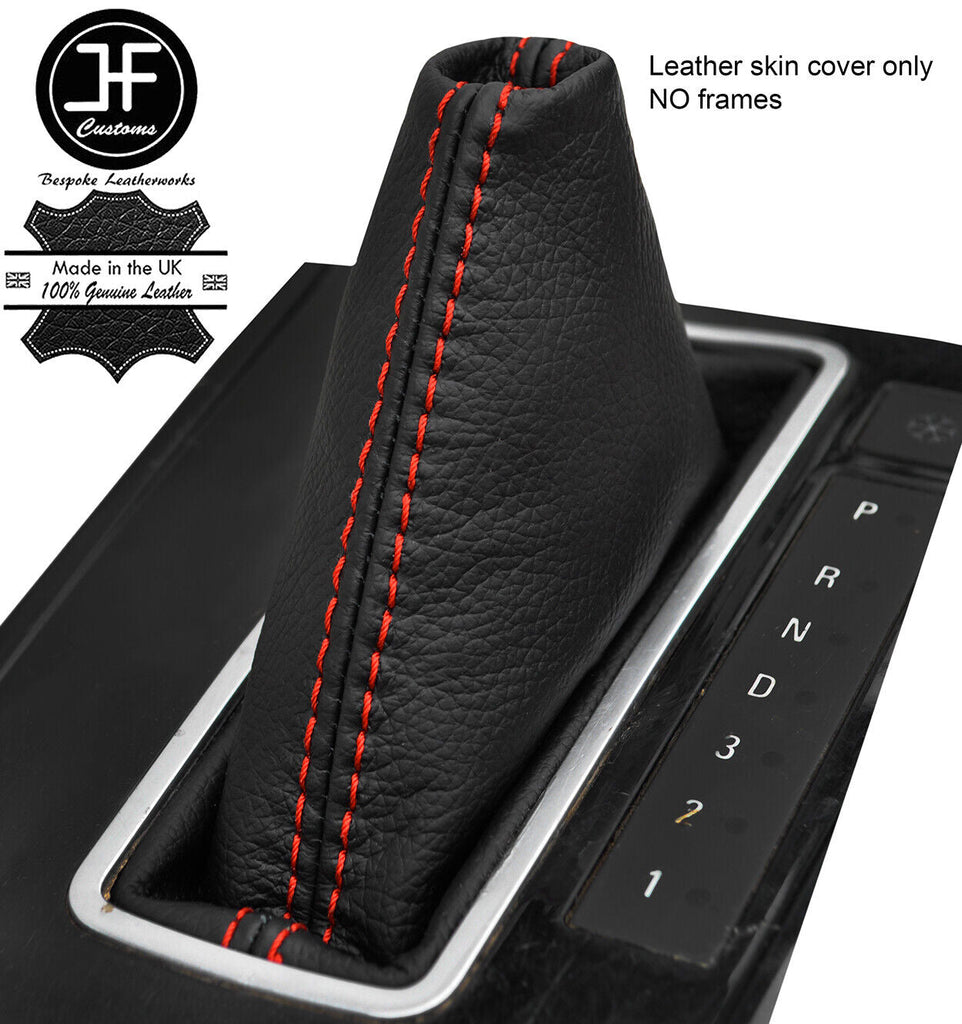 RED STITCH AUTOMATIC REAL LEATHER GEAR GAITER FOR VAUXHALL ASTRA MK5 H 04-09