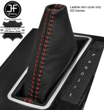 RED STITCH AUTOMATIC REAL LEATHER GEAR GAITER FOR VAUXHALL ASTRA MK5 H 04-09