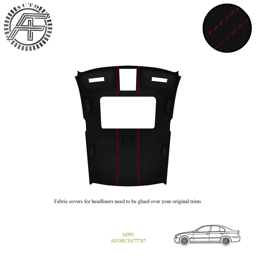 LUXE SUEDE CUSTOM HEADLINER COVER FITS BMW E39 M5 4-DOOR SEDAN + SUNROOF 97-03