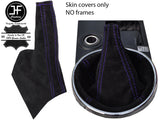 PURPLE STITCH REAL SUEDE GEAR HANDBRAKE GAITER FOR LEXUS IS200 MK1 1998-2005