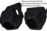 BLACK STITCH FITS LAND ROVER DISCOVERY 300 TD5 96-04 STEERING WHEEL SHROUD COVER