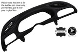 BLACK STITCH SPEEDO DASH BEZEL TRIM LEATHER SKIN COVER FITS CAMARO Z28 93-97
