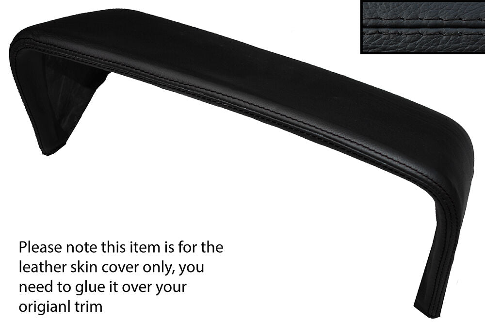 BLACK STITCH DASH BINNACLE LEATHER SKIN COVER FITS VAUXHALL OPEL CAVALIER MK1