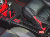 FITS  FIAT COUPE GEAR & HANDBRAKE REAL LEATHER GAITERS 95-01 CUSTOM NEW