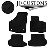 BLACK DIAMOND VINYL 4XTAILORED FLOOR CARPET FOR GOLF MK6 CONVERTIBLE 09-14 JF1