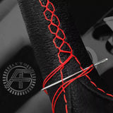 FITS BMW 5 SERIES E39 LUXURY LEATHER STEERING WHEEL CUSTOM COVER MADE IN UK