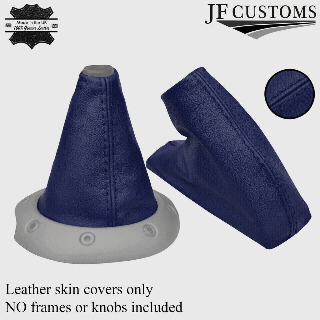 NAVY BLUE LEATHER FITS MGTF MG TF GEAR HANDBRAKE GAITER 1999+ CUSTOM NEW