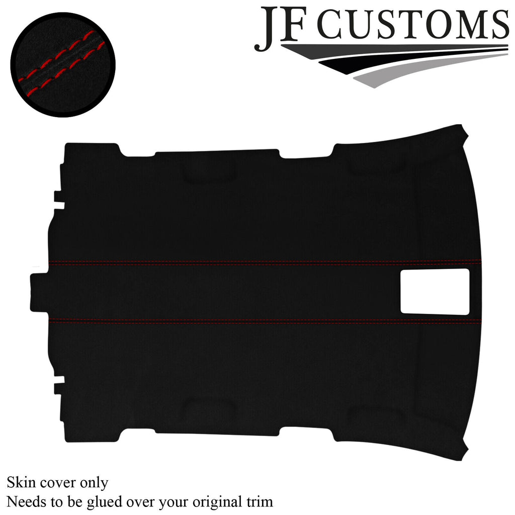 D RED STITCH SUEDE ROOF HEADLINER COVER FOR AUDI A3 8P 04-12 5 DOOR CUSTOM NEW