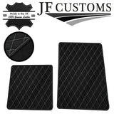 WHITE DIAMOND STITCH VINYL 2X TAILORED FLOOR MAT CARPETS FOR LOTUS ELISE S1