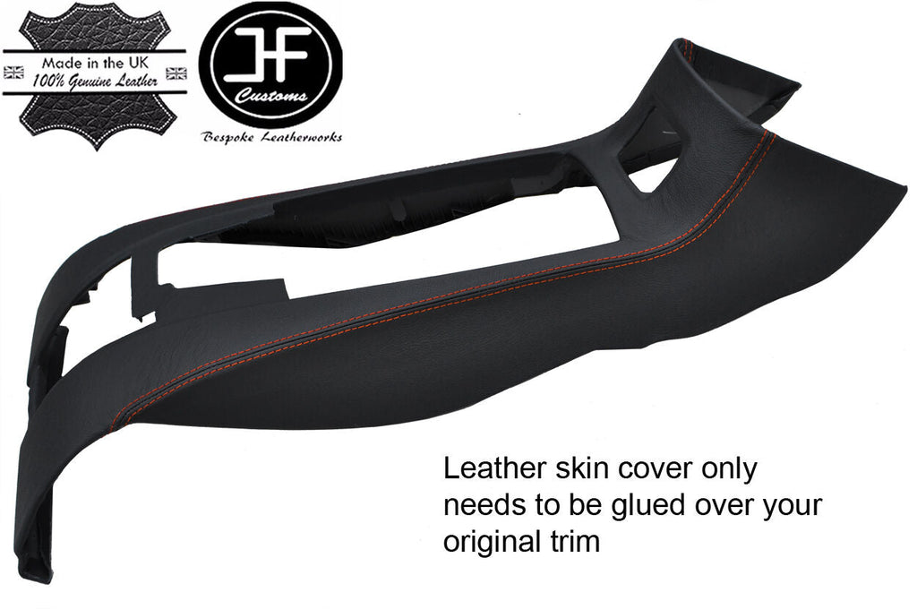 ORANGE STITCH REAR CENTER CONSOLE STORAGE TRIM LTHR COVER FITS BMW Z4 E85 03-09