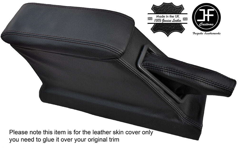 BLACK STITCH CENTRE CONSOLE ARMREST GAITER COVERS FOR FORD CORTINA MK5 CRUSADER
