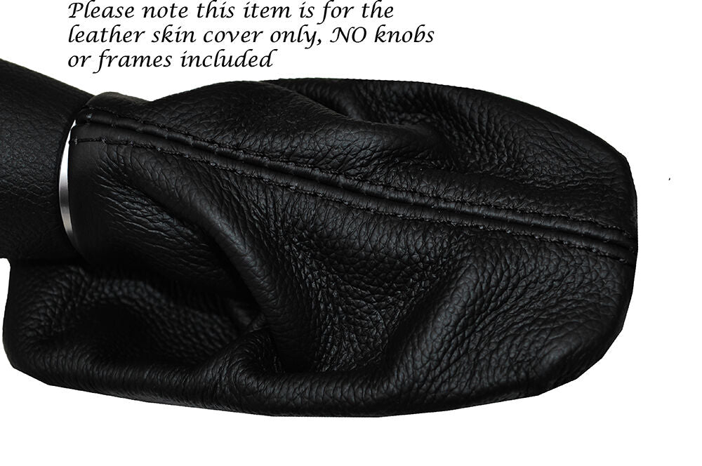 BLACK STITCH LEATHER AUTO AUTOMATIC GEAR GAITER FITS FORD B MAX B-MAX 12-15