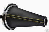 FITS HONDA CIVIC TYPE R LEATHER GEAR GAITER BOOT YELLOW ST CUSTOM NEW MADE IN UK