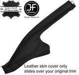 BLACK STITCHING TOP GRAIN LEATHER HANDBRAKE GAITER FITS HONDA ACCORD 1998-2002